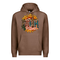 Chestnut Faith USA Premium Hoodie - FaDigitalArtStudio