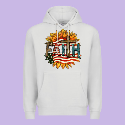 Faith Usa Premium Hoodie Designed By Fadigitalartstudio
