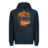 Navy Faith USA Premium Hoodie - FaDigitalArtStudio