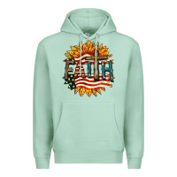 Seafoam Faith USA Premium Hoodie - FaDigitalArtStudio