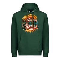 Sports Green Faith USA Premium Hoodie - FaDigitalArtStudio