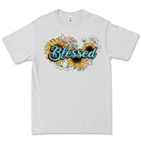 Dove Grey blessed Premium Tee - NancyCooperArtShop