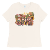 Bone love horse western floral Ladies Tee - NancyCooperArtShop