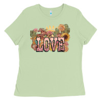 Matcha love horse western floral Ladies Tee - NancyCooperArtShop