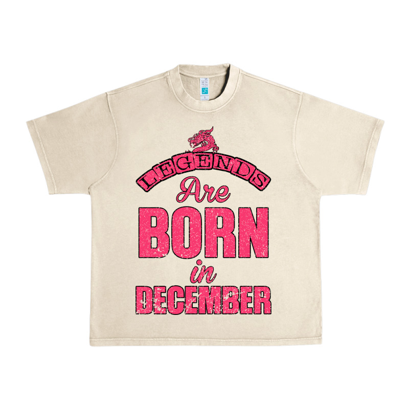 Legends Are Born İn December Urban Heavy Tee by Bettercallsaul | Teevron