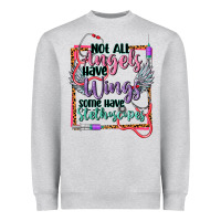 Heather Grey cowgirl not all angels have wings Heavyweight Sweatshirt - CowGirlArtShop