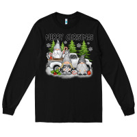 Black merry christmas gnomes Long Sleeve Tee - texasbilliewilder