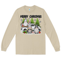 Mushroom merry christmas gnomes Long Sleeve Tee - texasbilliewilder