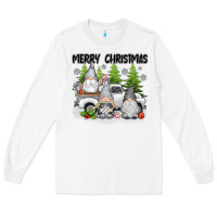 White merry christmas gnomes Long Sleeve Tee - texasbilliewilder