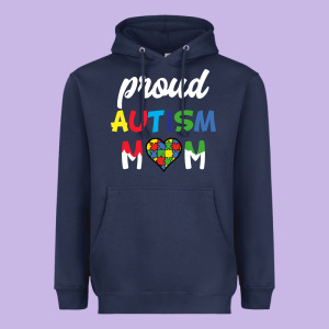 Proud Autism Mom Mothers Day Gift Autism Awareness Heavyweight Hoodie Designed By Cowhidedigitalart