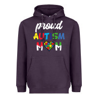 Plum Proud Autism Mom Mothers Day Gift Autism Awareness Heavyweight Hoodie - CowhideDigitalArt