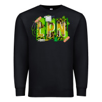 Black St. Patricks Day Lpn Premium Sweatshirt - CowhideDigitalArt