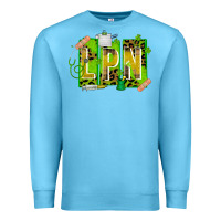 Ocean Blue St. Patricks Day Lpn Premium Sweatshirt - CowhideDigitalArt