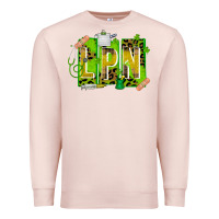 Pale Pink St. Patricks Day Lpn Premium Sweatshirt - CowhideDigitalArt