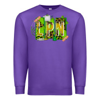 Purple St. Patricks Day Lpn Premium Sweatshirt - CowhideDigitalArt