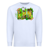White St. Patricks Day Lpn Premium Sweatshirt - CowhideDigitalArt