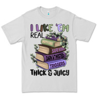 Dove Grey i like them real thick and juicy books Premium Tee - MaliasSmallBusiness