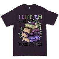 Plum i like them real thick and juicy books Premium Tee - MaliasSmallBusiness