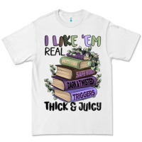White i like them real thick and juicy books Premium Tee - MaliasSmallBusiness