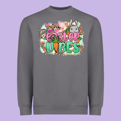 Easter Vibes Easter Day Heavyweight Sweatshirt Designed By Howdyjamesfarm