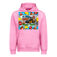 Fuchsia Pink a little dirt never hurt steam roller tumbler Urban Hoodie - Artiststas