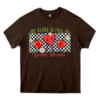 Chocolate Brown my class full of sweet hearts Heavy Core Tee - MaliasSmallBusiness
