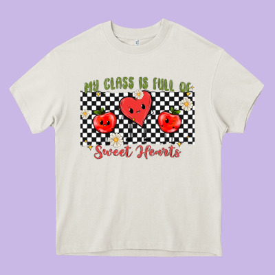 My Class Full Of Sweet Hearts Heavy Core Tee Designed By Maliassmallbusiness