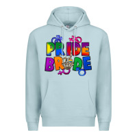 Blue Mist Pride bride Premium Hoodie - FaDigitalArtStudio