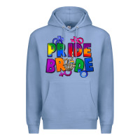 Colony Blue Pride bride Premium Hoodie - FaDigitalArtStudio