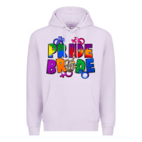 Lilac Pride bride Premium Hoodie - FaDigitalArtStudio