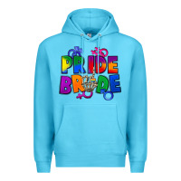 Ocean Blue Pride bride Premium Hoodie - FaDigitalArtStudio