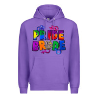 Purple Pride bride Premium Hoodie - FaDigitalArtStudio