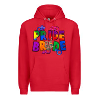 Red Pride bride Premium Hoodie - FaDigitalArtStudio