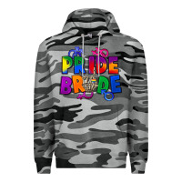 Slate Camo Pride bride Premium Hoodie - FaDigitalArtStudio