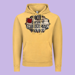 Hot Cocoa And Christmas Movies Vintage Hoodie Designed By Bettercallsaul