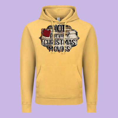 Hot Cocoa And Christmas Movies Vintage Hoodie Designed By Bettercallsaul