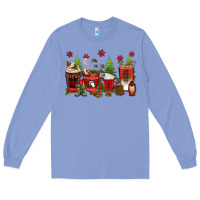 Colony Blue Christmas coffee cups Long Sleeve Tee - texasbilliewilder