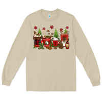 Mushroom Christmas coffee cups Long Sleeve Tee - texasbilliewilder