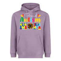 Lavender Proud Autism Mom sunflower Heavyweight Hoodie - CowhideDigitalArt