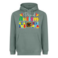 Proud Autism Mom Sunflower Heavyweight Hoodie | Teevron