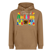 Toasted Coconut Proud Autism Mom sunflower Heavyweight Hoodie - CowhideDigitalArt