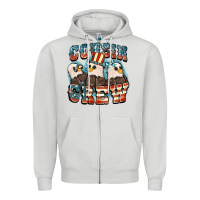 Dove Grey Cousin crew Zipper Hoodie - FaDigitalArtStudio