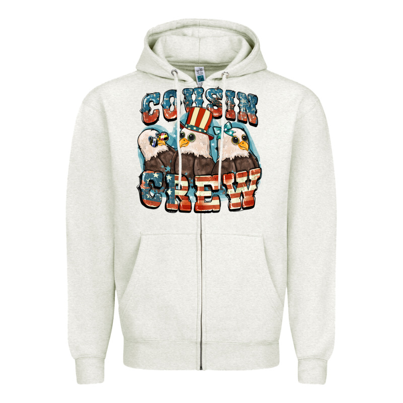 Cousin Crew Zipper Hoodie by FaDigitalArtStudio | Teevron