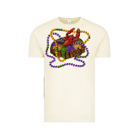 Vintage Arctic mardi gras craw fish king cake with leopard Vintage Tee - RanaPortraitStore