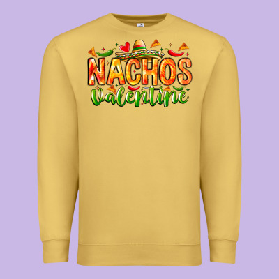 Nachos Valentine Premium Sweatshirt Designed By Cowhidedigitalart