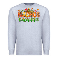 Heather Grey Nachos Valentine Premium Sweatshirt - CowhideDigitalArt