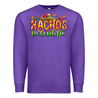 Purple Nachos Valentine Premium Sweatshirt - CowhideDigitalArt