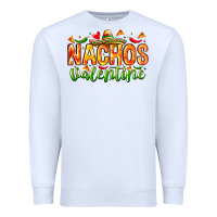 White Nachos Valentine Premium Sweatshirt - CowhideDigitalArt