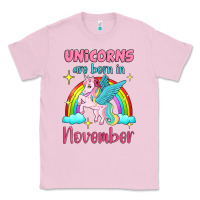 Bubblegum Pink unicorns are born in november Classic Tee - Jasminsmagicworld