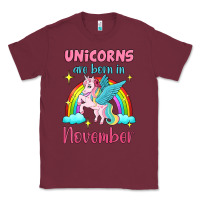 Burgundy unicorns are born in november Classic Tee - Jasminsmagicworld